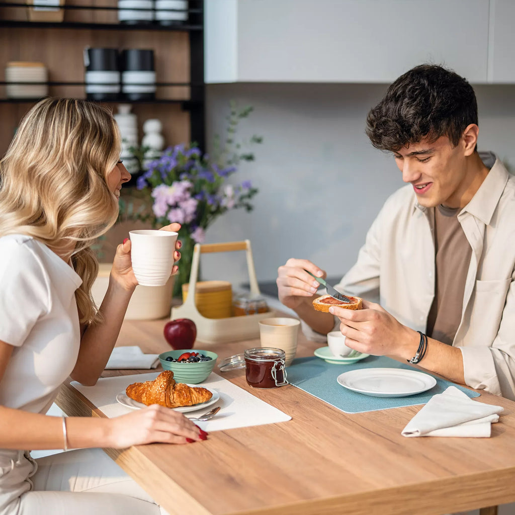 Milk White Reversible Place Mat J4186