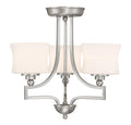 Satin Nickel 3 Light Semi Flush A733755