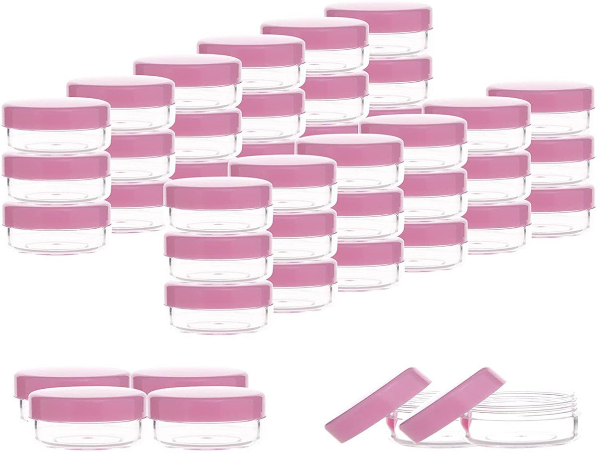 10 Gram Empty Plastic Cosmetic Sample Containers with Lids 40pcs G670280