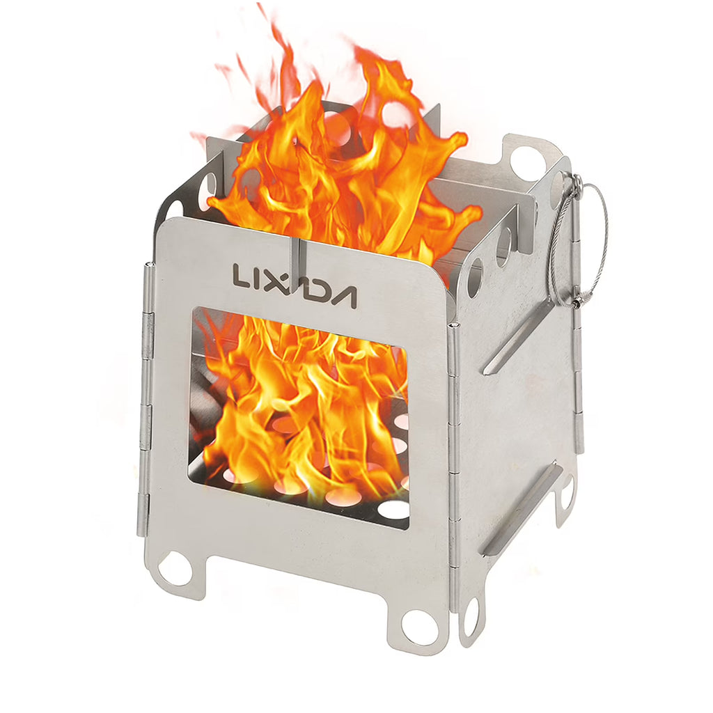 Stainless Steel Portable Folding Wood Stove I757943