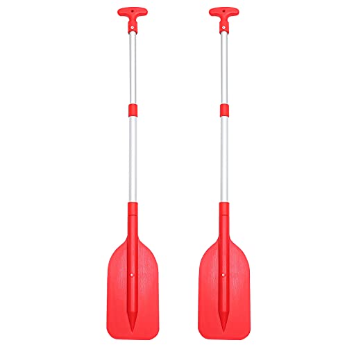 2Pcs Telescopic Kayak Paddle Plastic Aluminum Alloy J6646