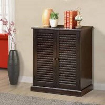 2 Door Accent Cabinet Dark Brown M4882