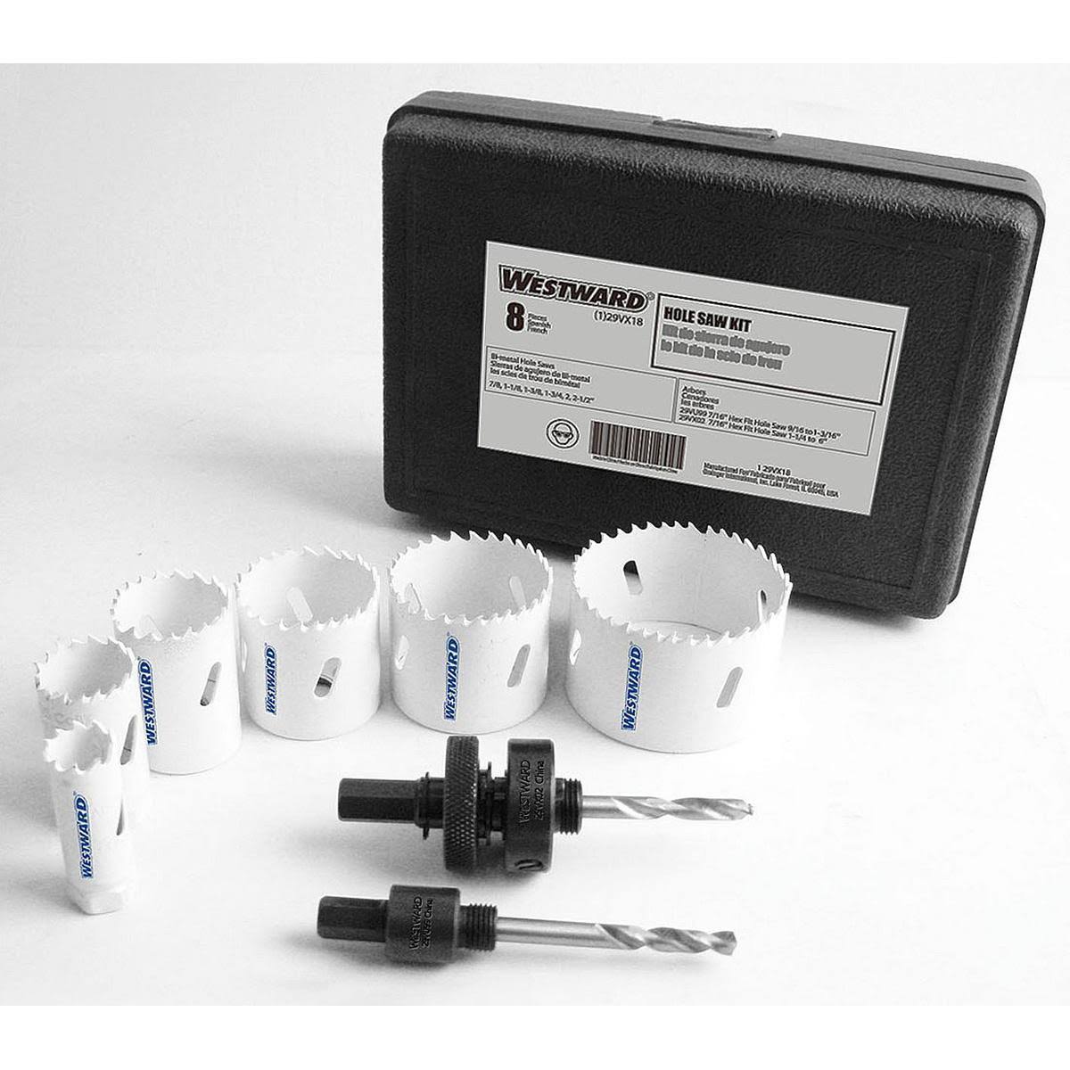 8 Pcs Bi-Metal Hole Saw Electrical Kit A3160