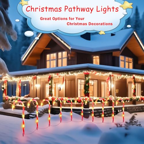 20 Pack Solar Candy Cane Lights R88824