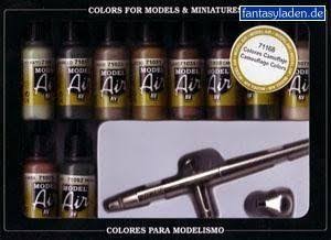 Model Air Camo Colors Airbrush Set B417