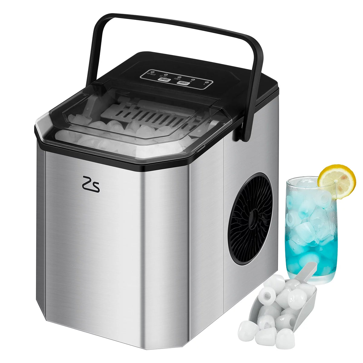 Countertop Nugget Ice Maker with Self-cleaning K1911