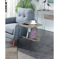 Weathered White End Table W6326