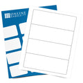 7x22 x 2.5x22 Labels, 100 Sheets, Blockout S356