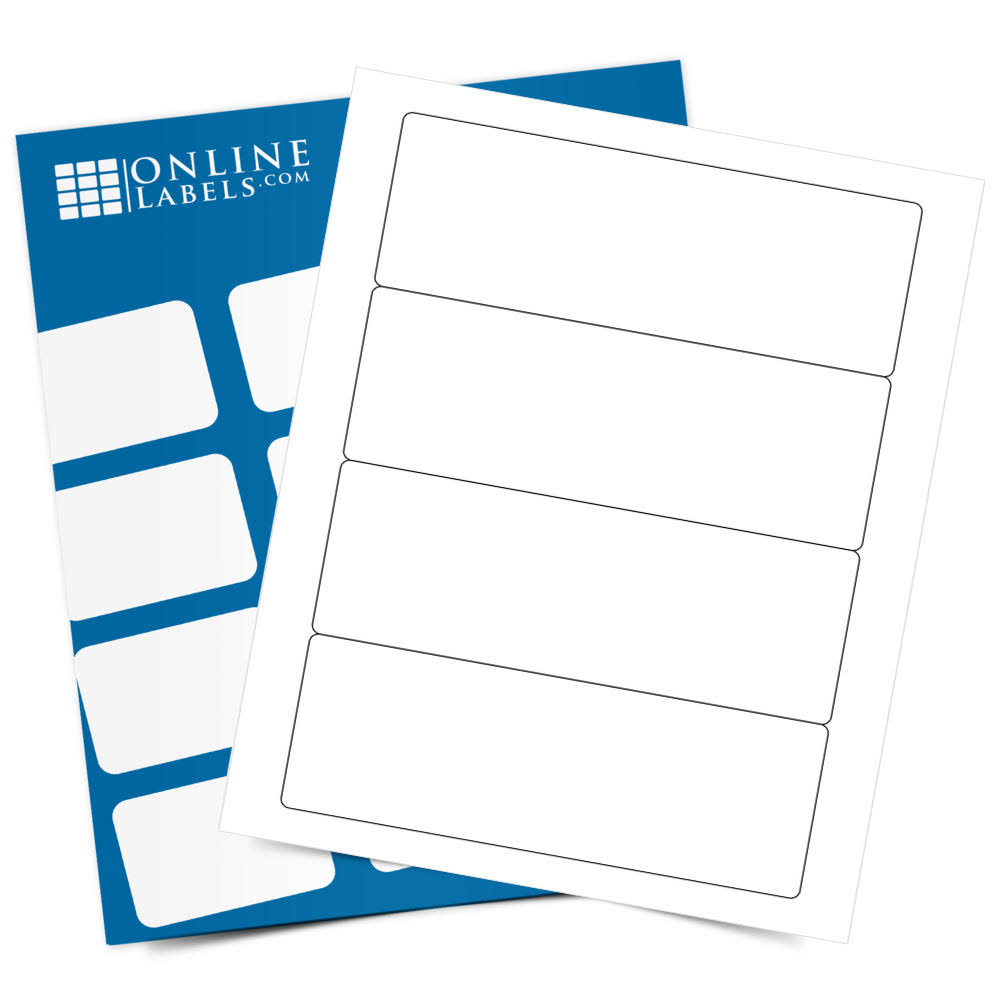 7x22 x 2.5x22 Labels, 100 Sheets, Blockout S356