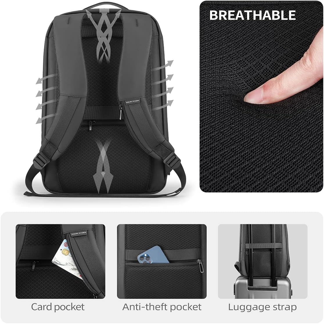Hard Shell Laptop Backpack for 17.3inch PC N125