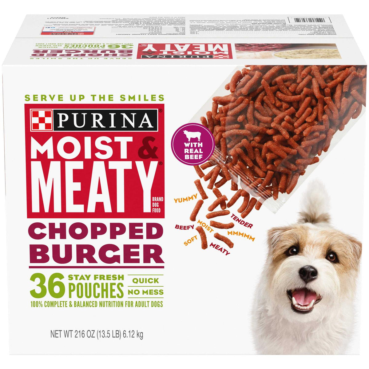Moist & Meaty Chopped Burger Dog Food L16284