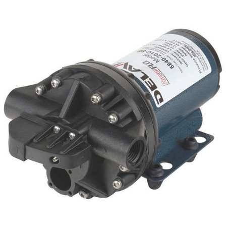 Diaphragm Pump, Polypropylene, Santoprene, 12VDC, 4.0 GPM J48752