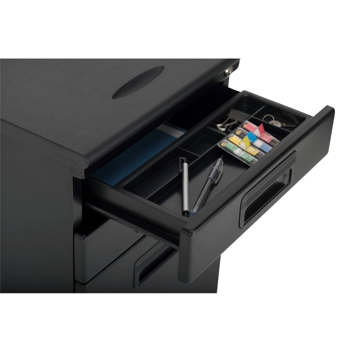 3 Drawer Metal Rolling File Cabinet with Locking Drawers M59868
