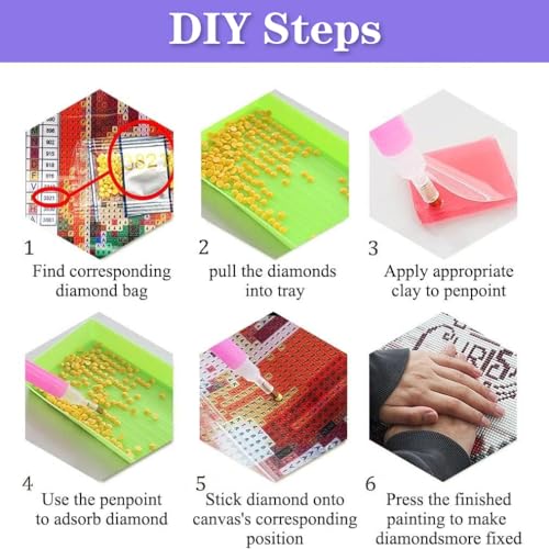 5D Diamond Painting Kit (13.78 X13.78 inch) E78884