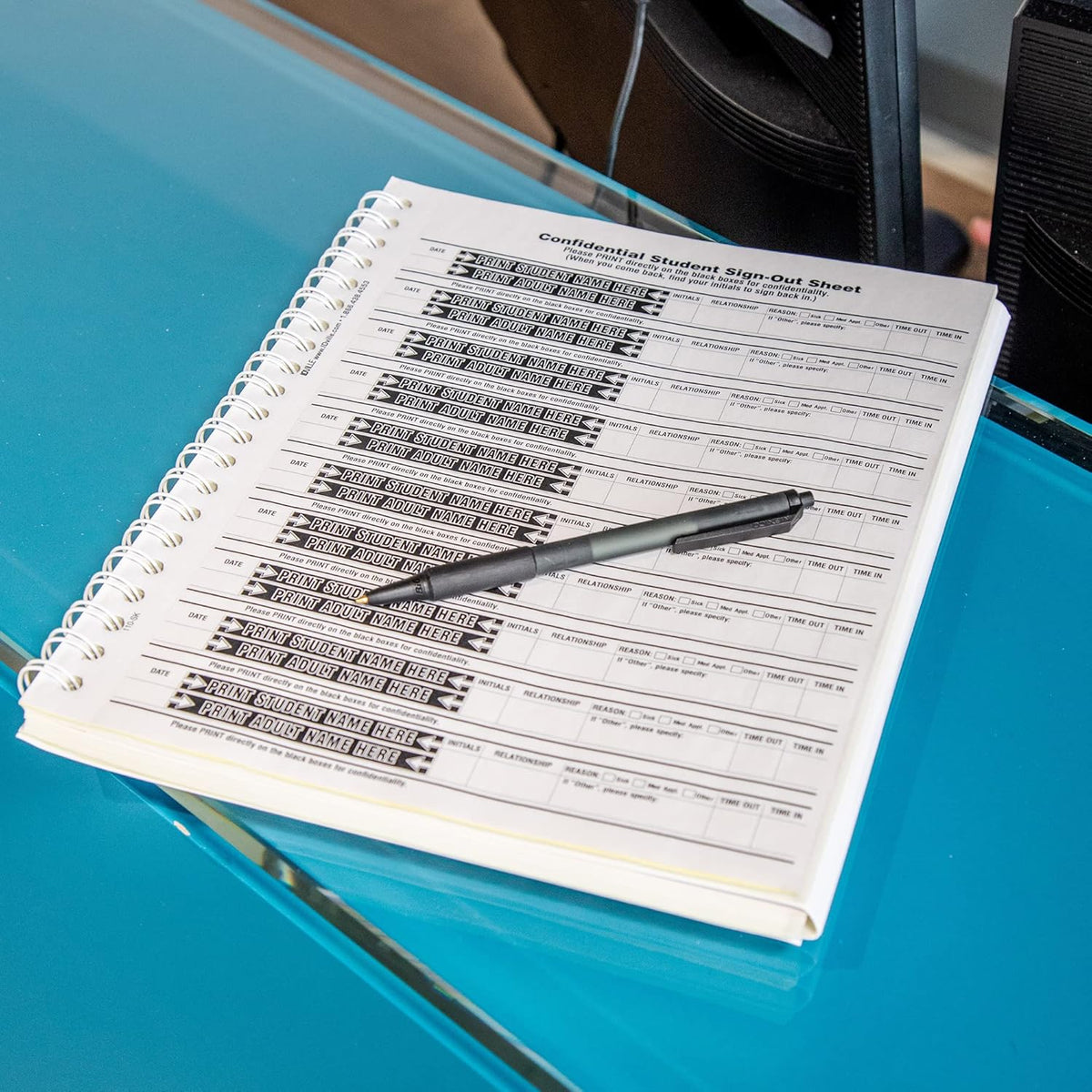 Sign-Out Book 500 Records Carbon Copy Pack of 2 B5833