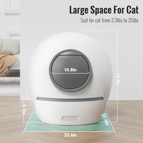 60L Automatic Self Cleaning Cat Litter Box I749