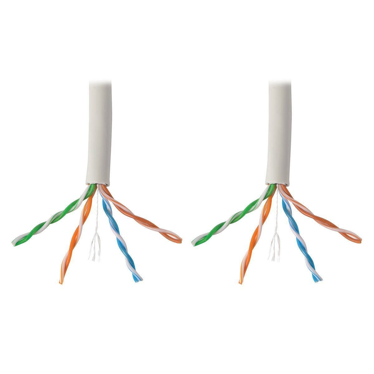 1000ft Cat6 Gigabit Bulk Cable Solid Core CMR PVC Yellow X404837