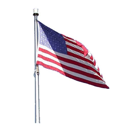 American Flag, 12" x 18", Reinforced Nylon with Rope & Thimbles D549469