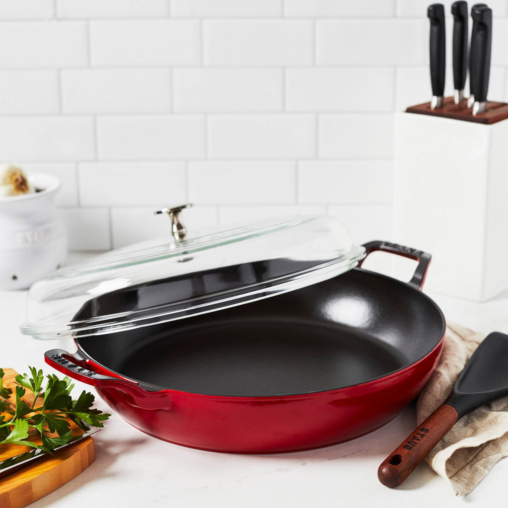 Cast Iron 3.5-Quart Braiser with Glass Lid X912126