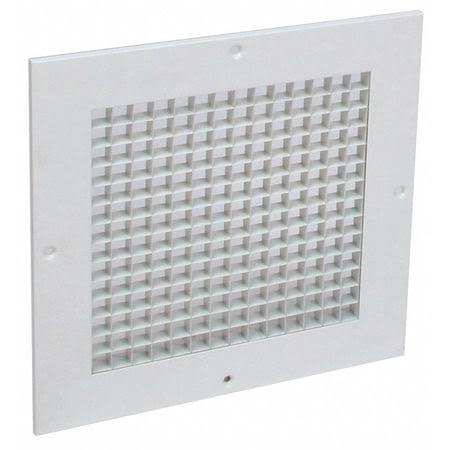 White 8 x 8 Surface Mount Eggcrate Return Grille N884464