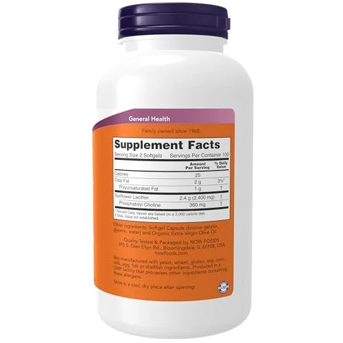 200 Softgels Sunflower Lecithin 1200 mg G7566