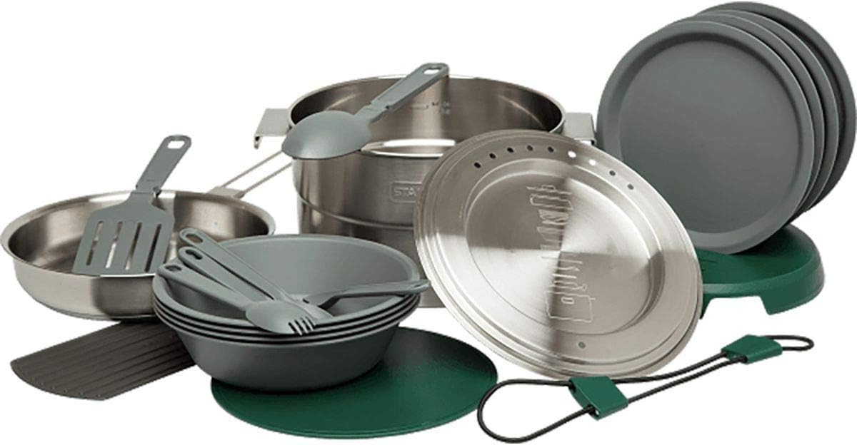 21 Pcs Stainless Steel Nesting Cookware Set X5300