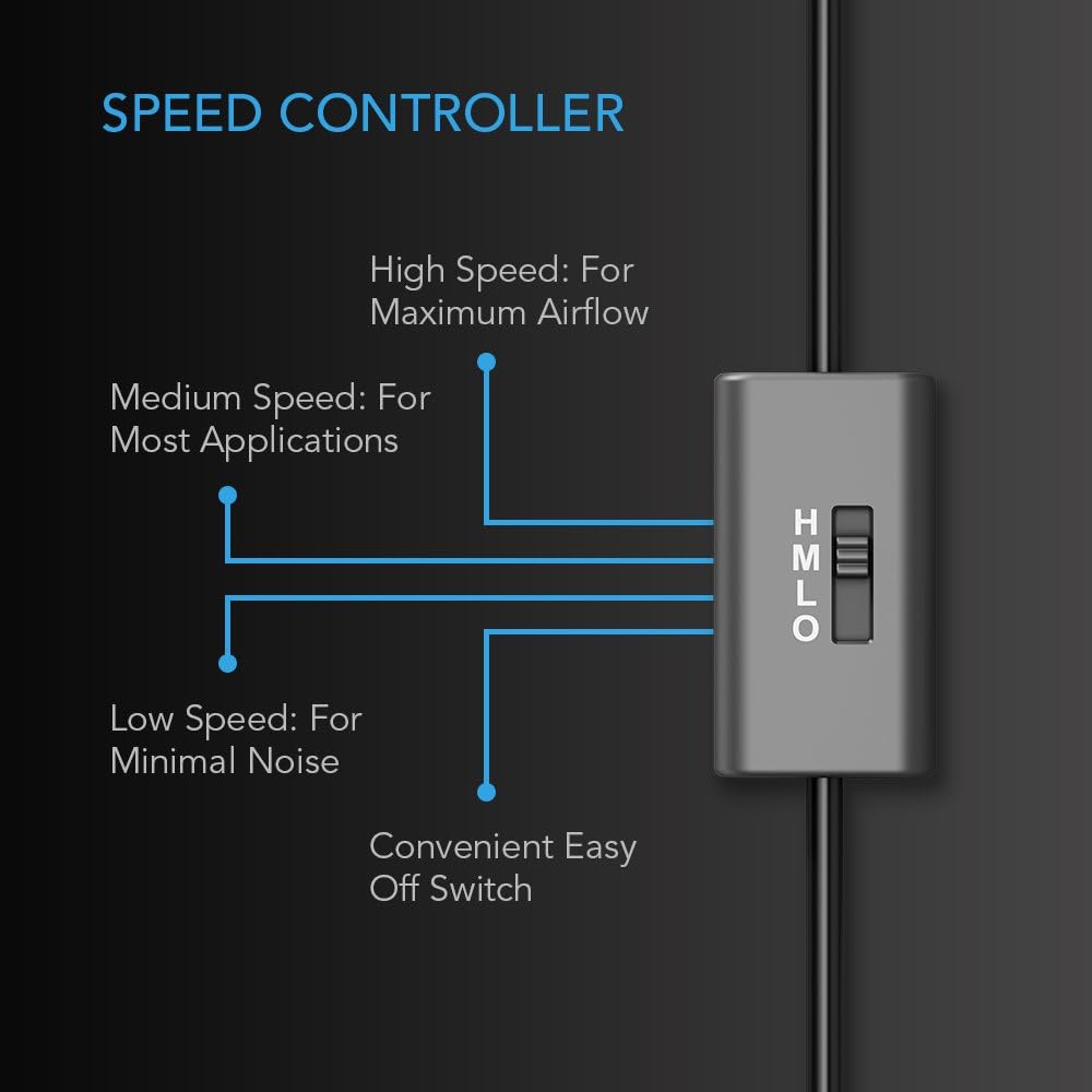 Quiet Cooling Fan System 6 with Speed Control T6669