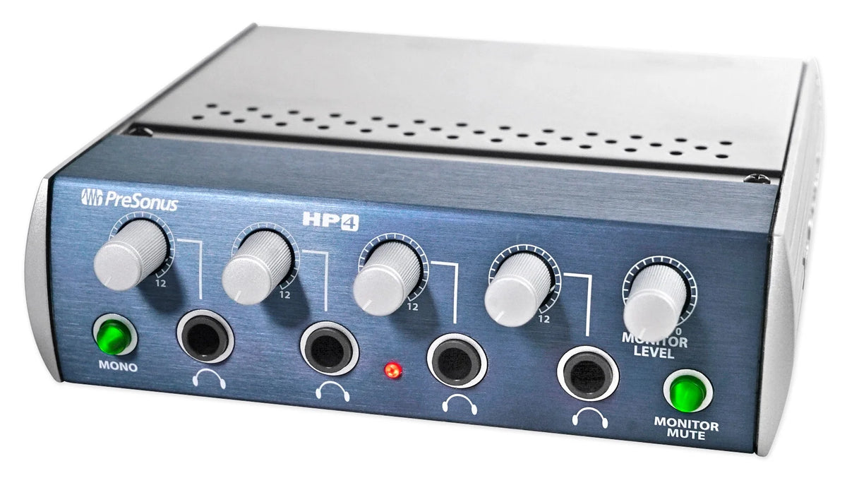 4-Person Podcasting with Mixer Headphones Amp Stands K54290