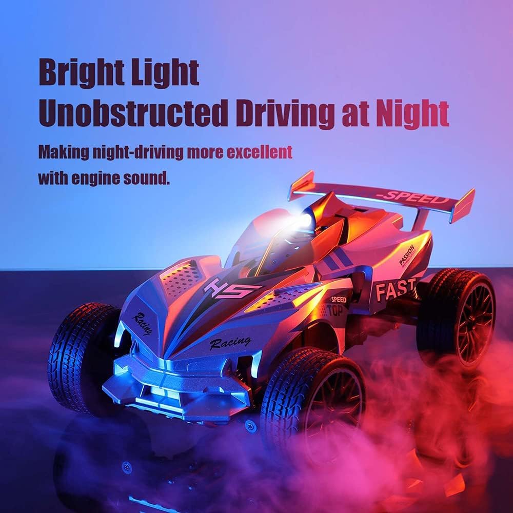 Remote Control Car with Colorful Led Lights and Rechargeable Battery A6108