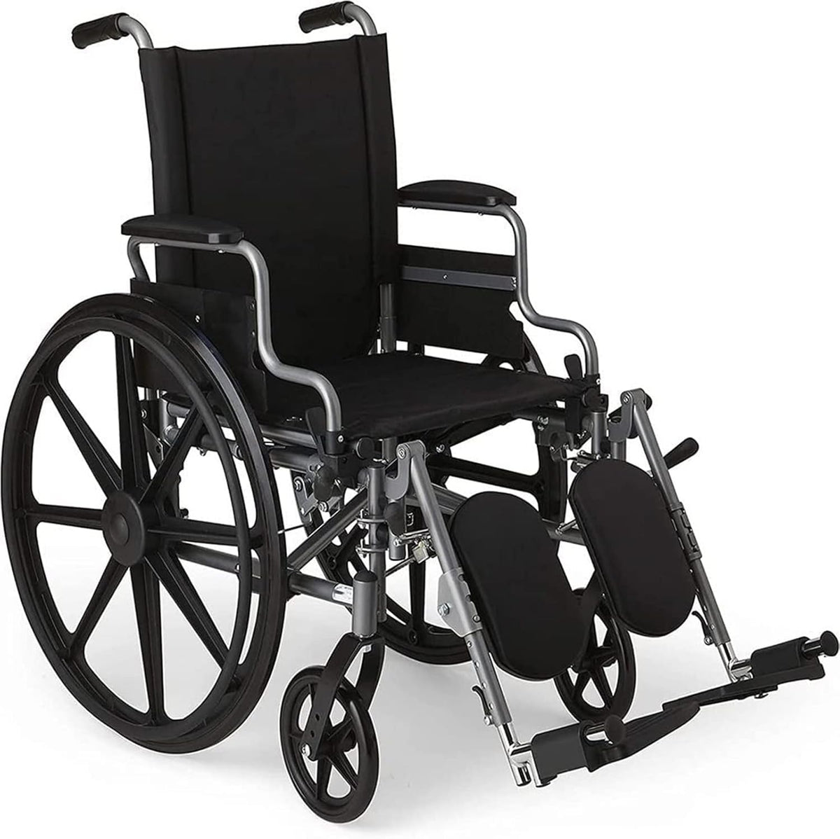 24 Inch Wheelchair Replacement Wheel, Manual Wheelchair Rear Wheel, Solid Black Tire S84555