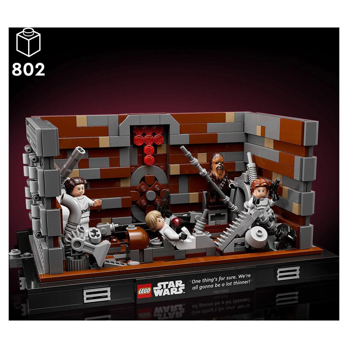 LEGO Star Wars Death Star Trash Compactor Diorama 75339 Building Set with 6 Figures X790
