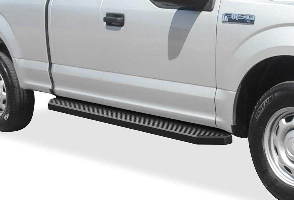 6in Matte Black Running Boards Nerf Bars Side Steps B219783
