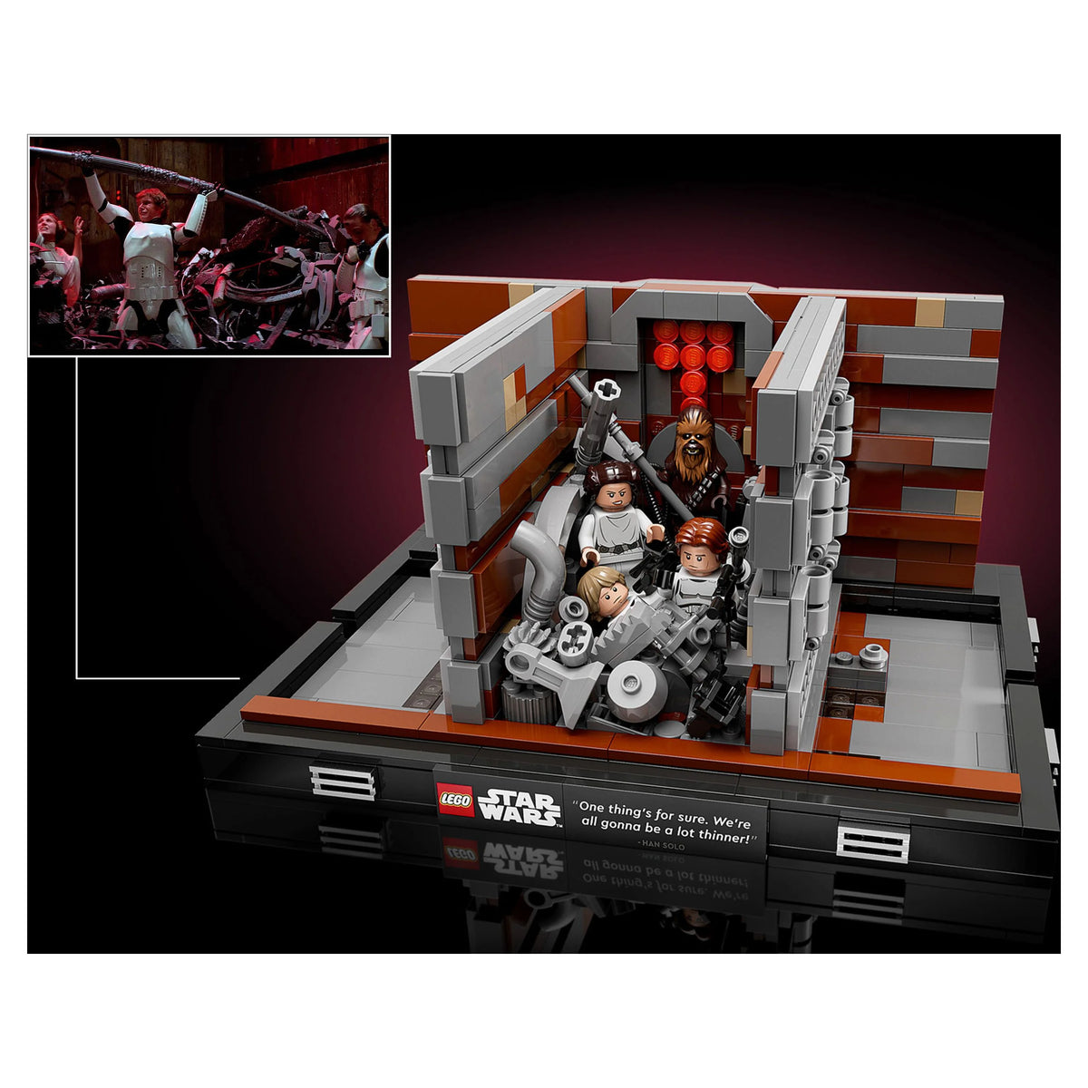 LEGO Star Wars Death Star Trash Compactor Diorama 75339 Building Set with 6 Figures X790