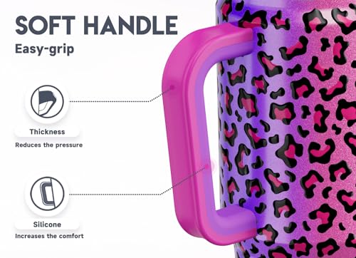 32 oz Insulated Stainless Steel Tumbler with Handle and Lid H48599
