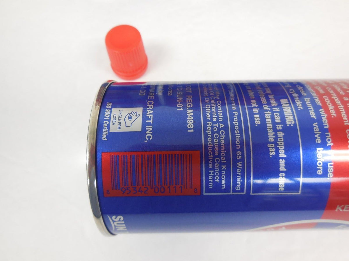 3 Pack Butane Refill Fuel Gas Can Cartridge 8oz V640