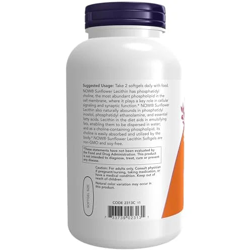 200 Softgels Sunflower Lecithin 1200 mg G7566