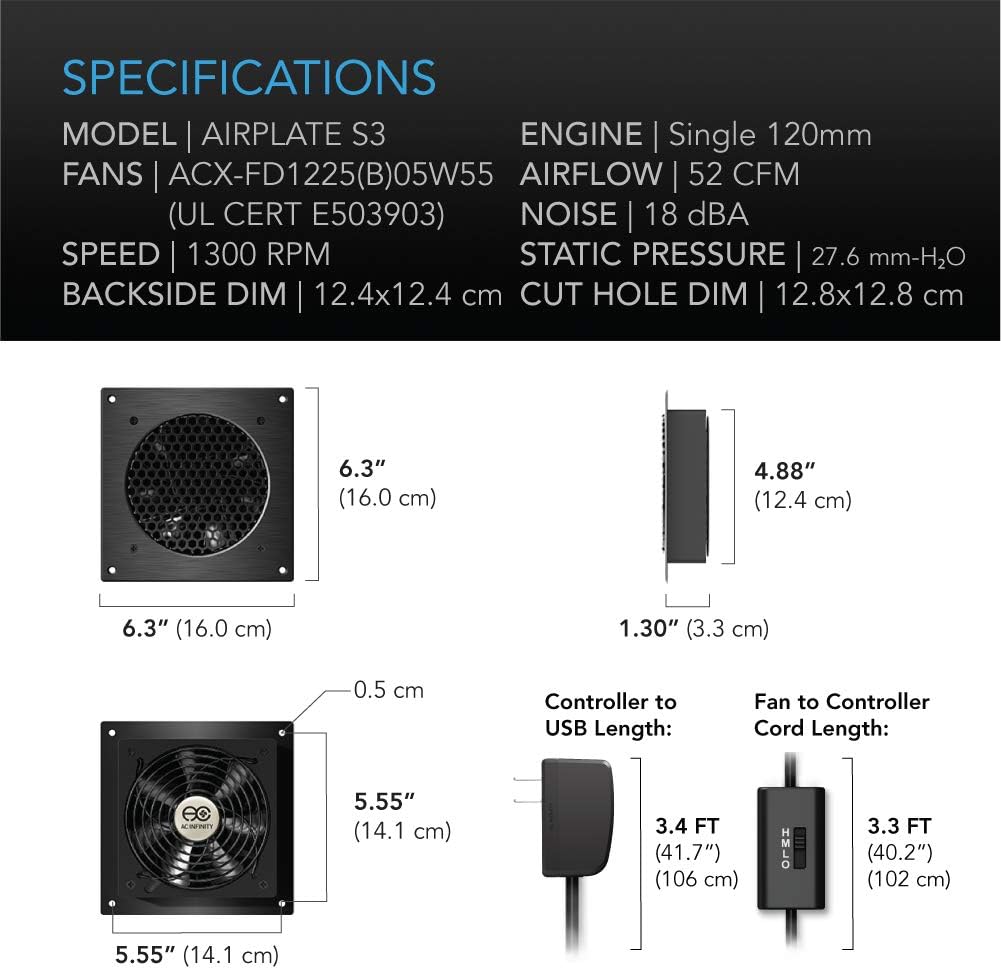 Quiet Cooling Fan System 6 with Speed Control T6669