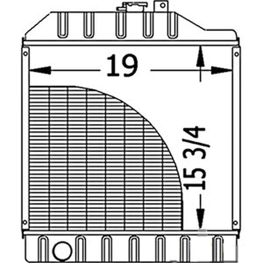 New Radiator w/o Cab K2678