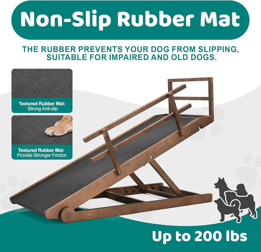 5 Level Adjustable Folding Wooden Pet Ramp H348378