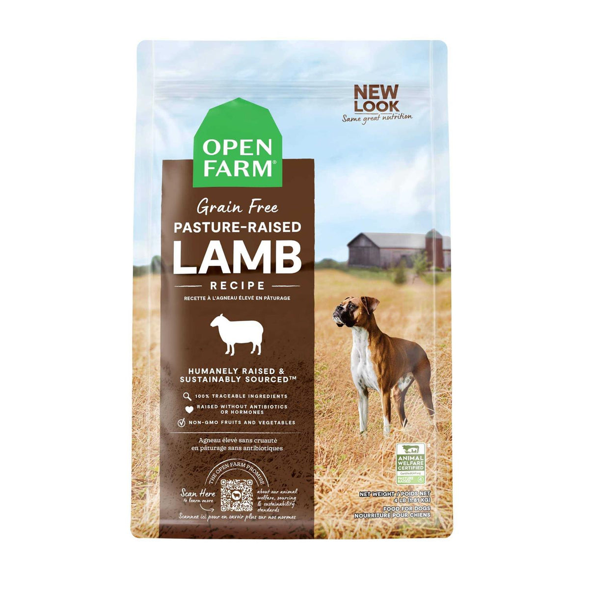 Grain-Free Pasture Raised Lamb Dry Dog Food F19129