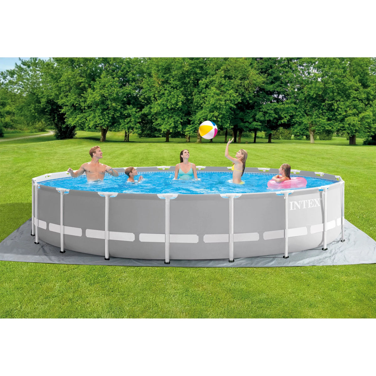 20ft x 52in Above Ground Swimming Pool Set with Filter Pump Y94625