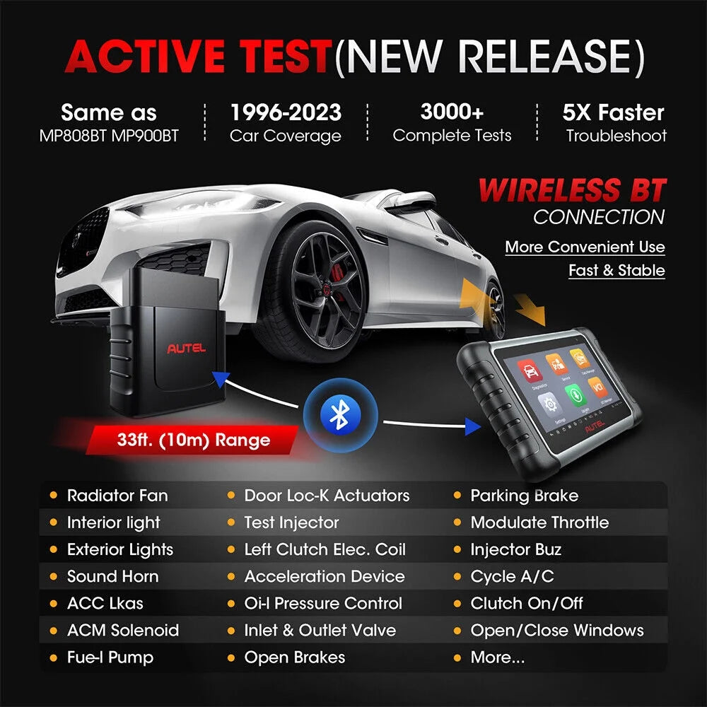 Autel Scanner MaxiCOM MK808K-BT Automotive Diagnostic Scan Tool T428
