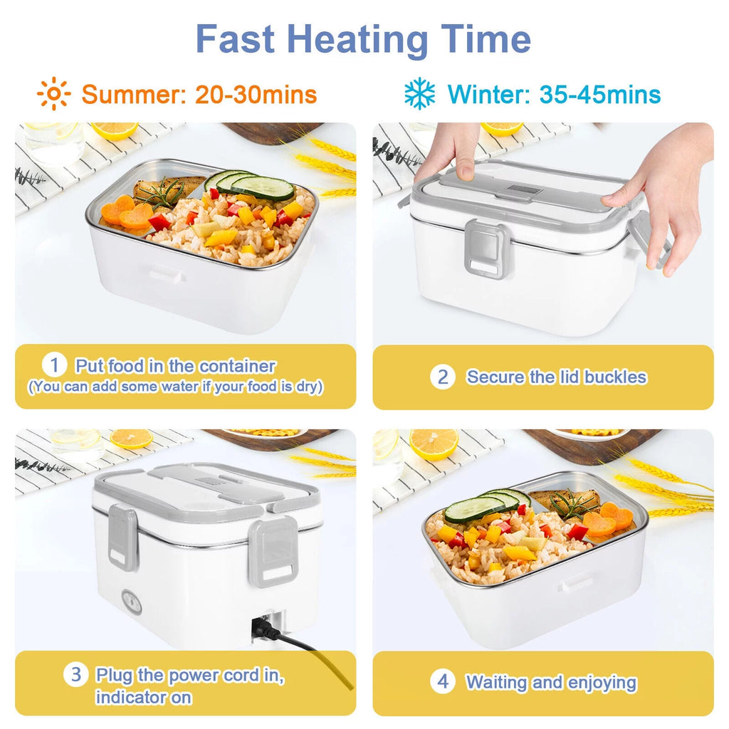 Leak Proof 1.8L Electric Heating Lunch Box with Carry Bag U335237