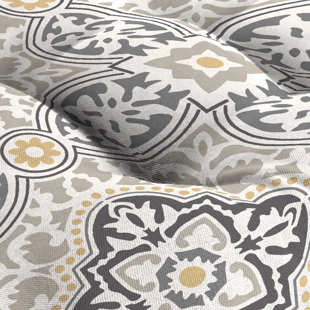 3-Piece Grey Tufted Outdoor Cushion Set F220885