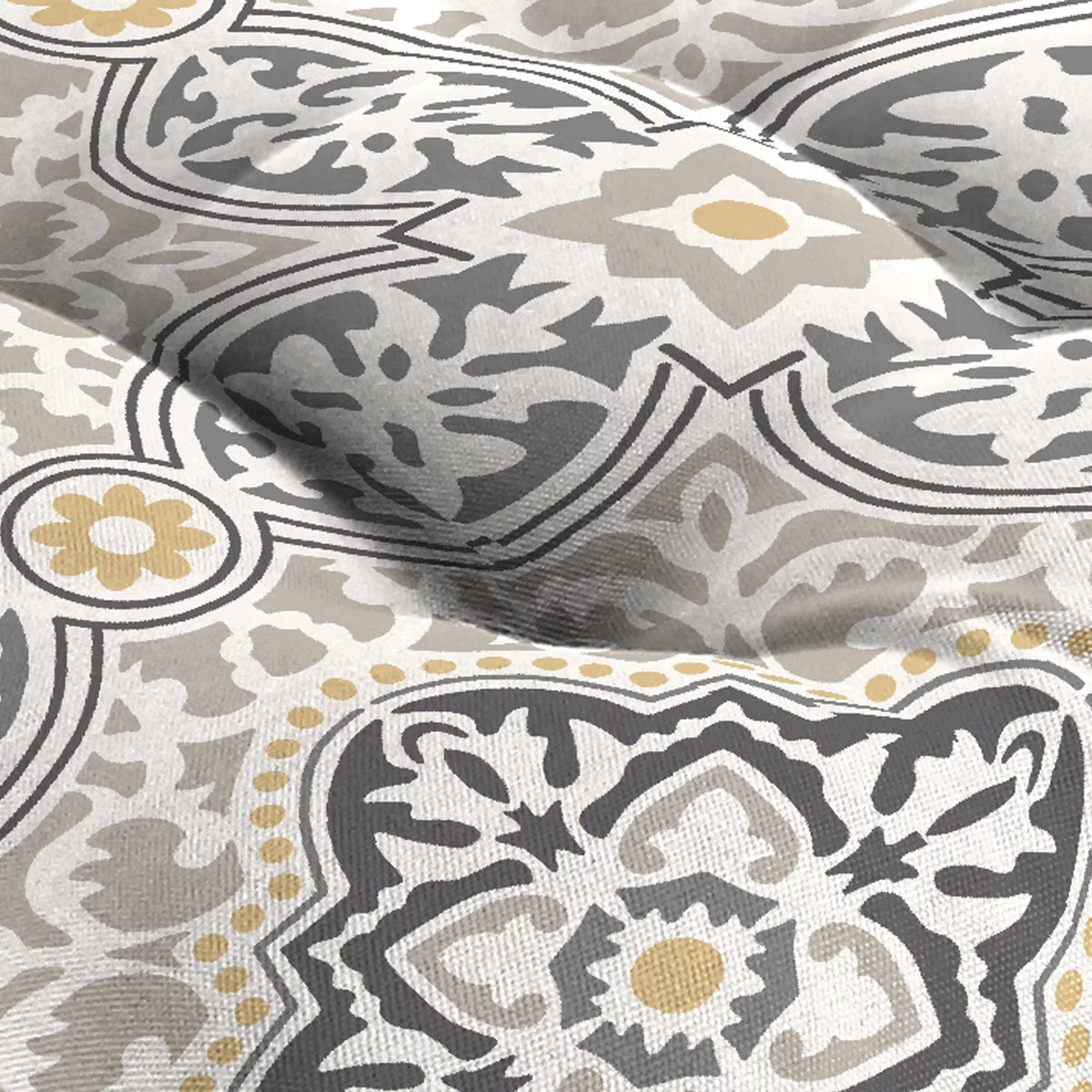 3-Piece Grey Tufted Outdoor Cushion Set F220885