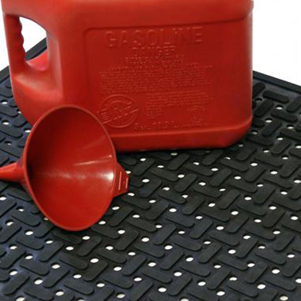 Anti-Slip Grease Proof Kitchen Mat, 3/8 x 36 x 60, Black Z12436