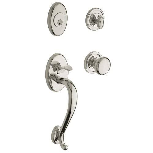 Distressed Oil-Rubbed Bronze Handleset with Classic Knob V759278