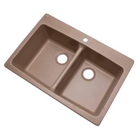 33x22 L x 22x22 W Kitchen Sink, 1 Hole B9237