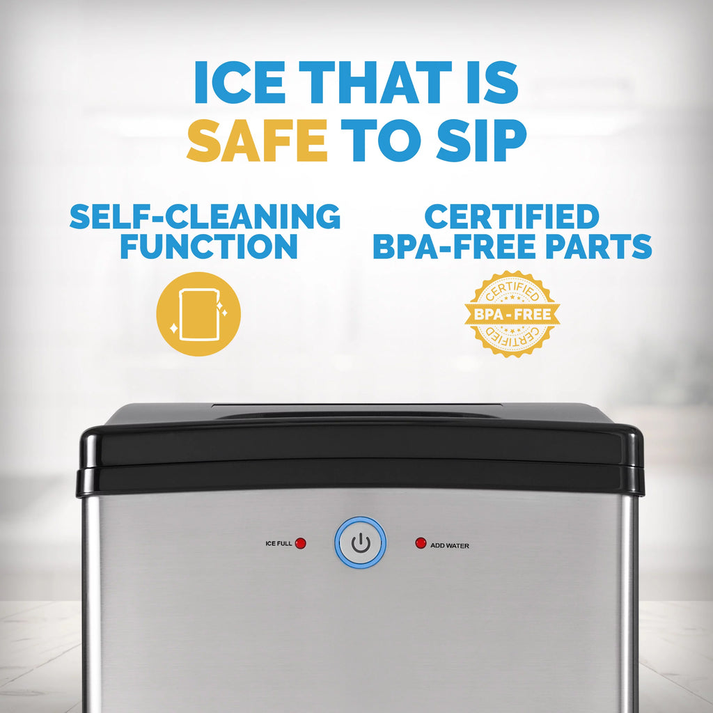 40 lb. Countertop Nugget Ice Maker in Stainless Steel W5670
