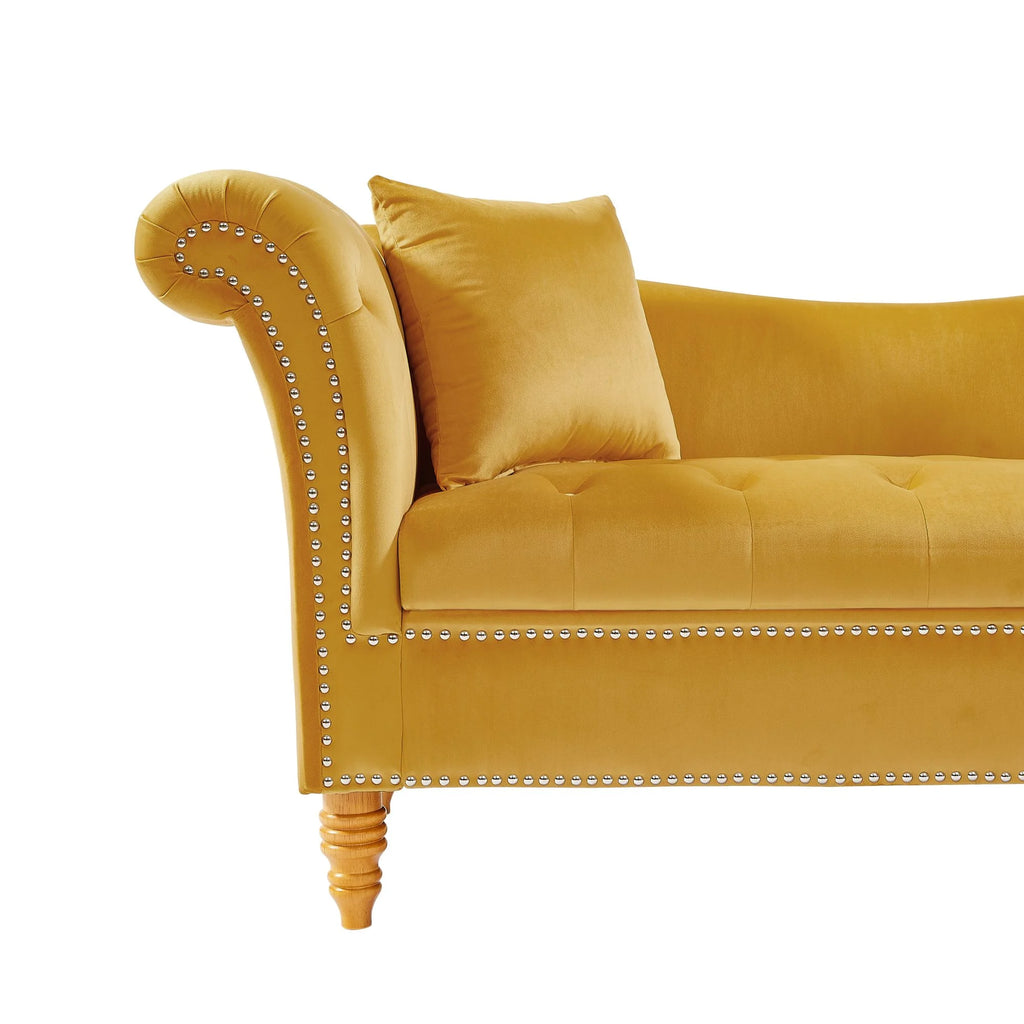 Velvet U Shape Backrest Sofa with Storage J6829